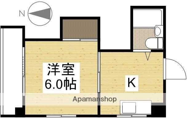 コート奥田(1K/4階)の間取り写真