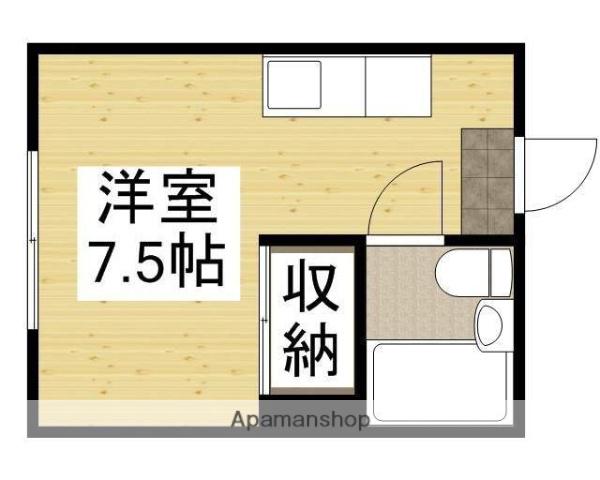 山下コーポ(ワンルーム/3階)の間取り写真