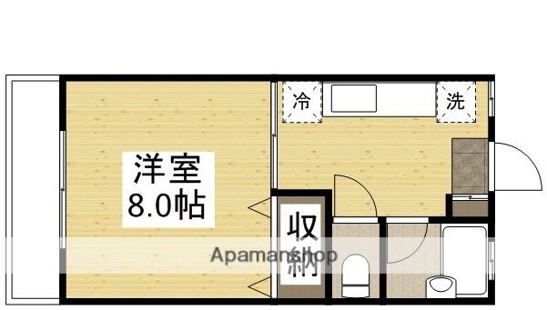 成広矢原コーポⅥ(1K/2階)の間取り写真