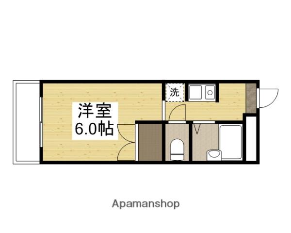 グランディール門田屋敷(1K/3階)の間取り写真