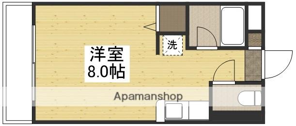 河合レジデンス(ワンルーム/1階)の間取り写真