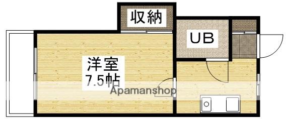 ナーズ北(1K/2階)の間取り写真