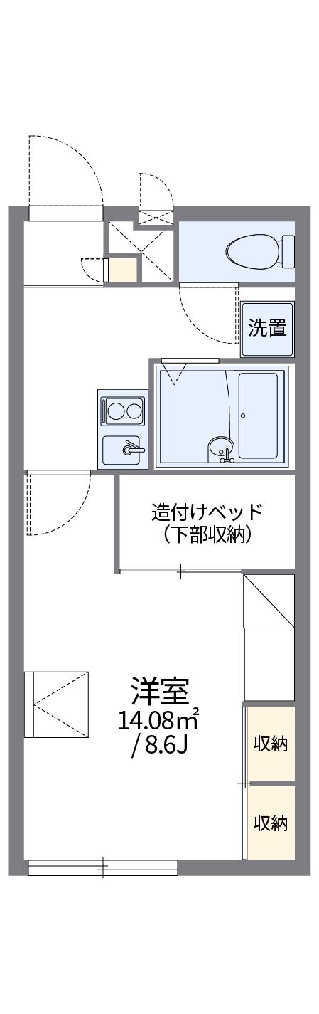 レオパレスルリームⅢ(1K/2階)の間取り写真