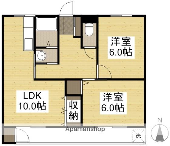 ラ・ルーチェ芳泉(2LDK/3階)の間取り写真