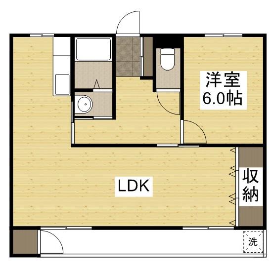 ラ・ルーチェ芳泉(1LDK/1階)の間取り写真