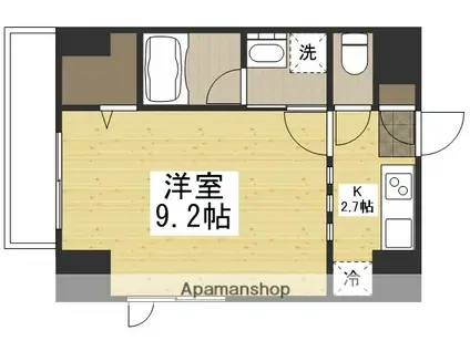 THE MODERN 桑田町(1K/8階)の間取り写真