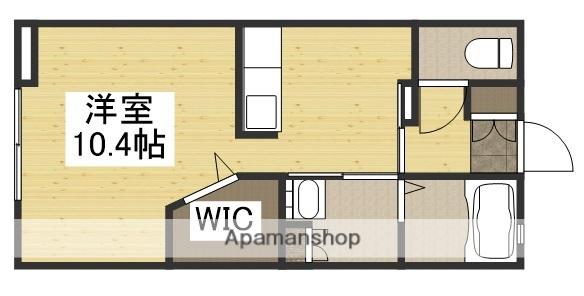 PRONUBE関B(ワンルーム/1階)の間取り写真