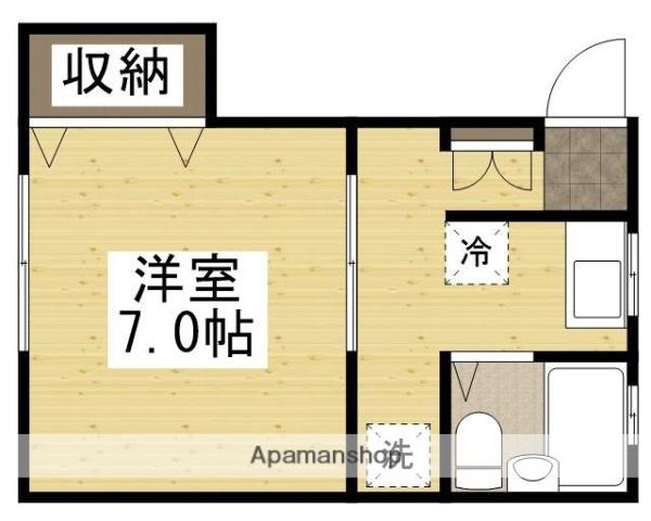 フィレンツェ2(1K/2階)の間取り写真