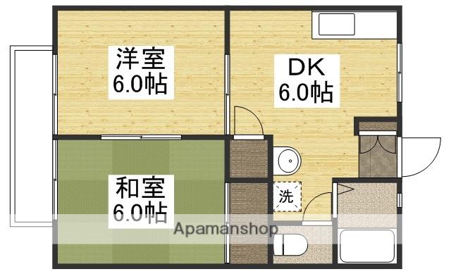 サンユート(2DK/1階)の間取り写真