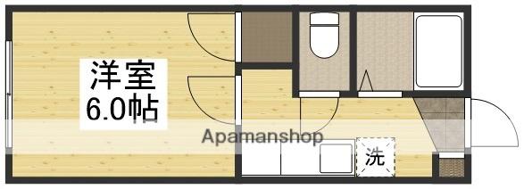 ACT18(1K/1階)の間取り写真