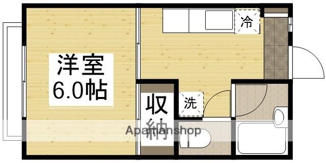 フローラ・浜(1K/1階)の間取り写真