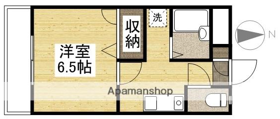 グレコ東山(1K/2階)の間取り写真