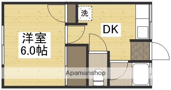 多田コーポ第2(1DK/2階)の間取り写真
