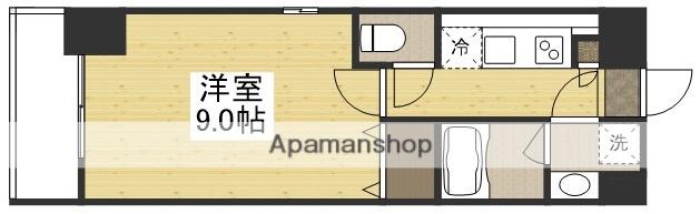 リビンコートSTUDIO岩田町(1K/5階)の間取り写真