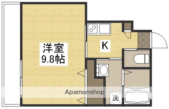 REPOS Ⅲ(1K/1階)の間取り写真
