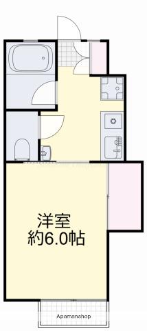 モリタコーポ (1K/1階)の間取り写真