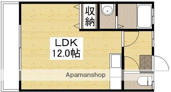 コートダジュールD(ワンルーム/1階)の間取り写真