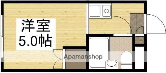 じゃむふぁーすと(1K/2階)の間取り写真