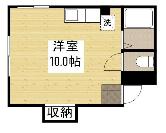 フレール津倉(ワンルーム/4階)の間取り写真