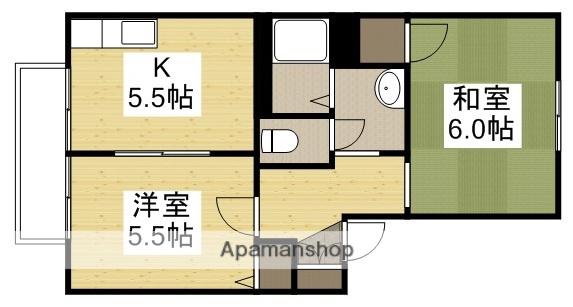 フレンド宮田A棟(2K/2階)の間取り写真
