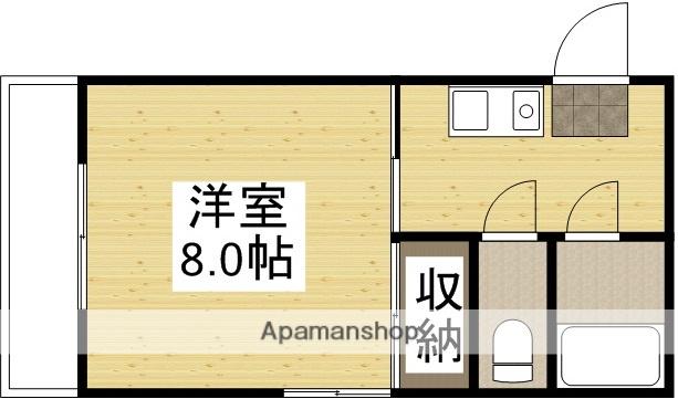 ドゥリーム浜(1K/2階)の間取り写真