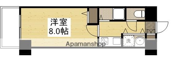 スタシオン南(1K/11階)の間取り写真