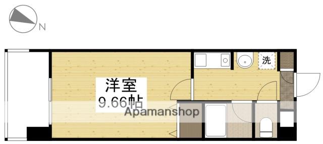 コーポラス伊福(1K/5階)の間取り写真