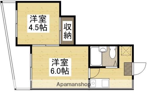 ウェーブレジデンス医大東(2K/5階)の間取り写真