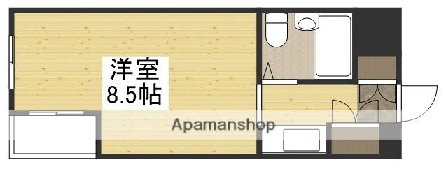 アルファ清心町Ⅱ(ワンルーム/8階)の間取り写真