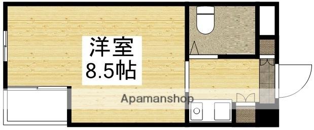 アルファ清心町Ⅱ(ワンルーム/4階)の間取り写真