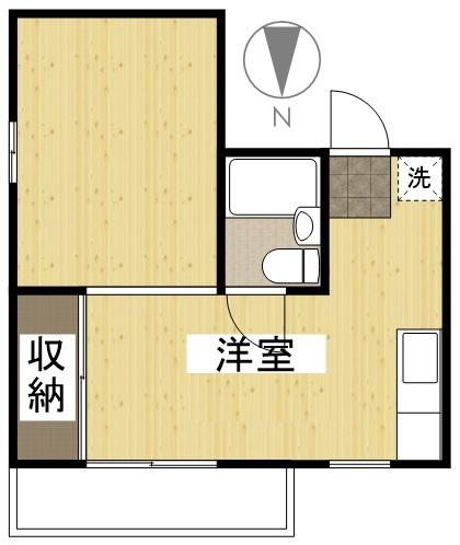 ホワイトメゾンブランセ(ワンルーム/2階)の間取り写真