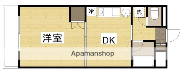 サンシャイン平田(1DK/3階)の間取り写真