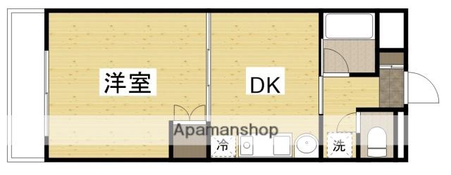 サンシャイン平田(1DK/3階)の間取り写真