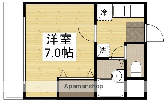 CASANUAGE(1K/3階)の間取り写真