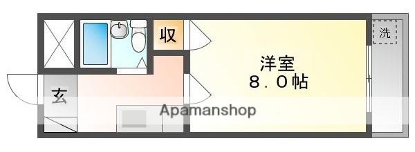 プレアール大供Ⅱ(1K/5階)の間取り写真