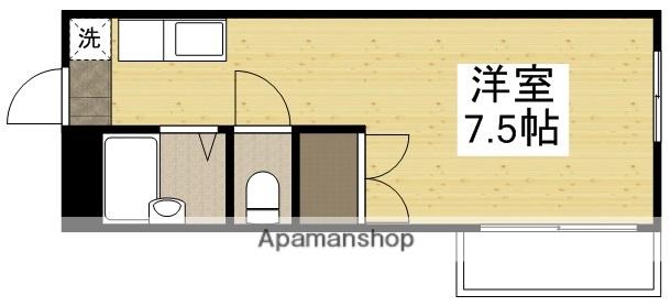 LARA医大東(ワンルーム/2階)の間取り写真