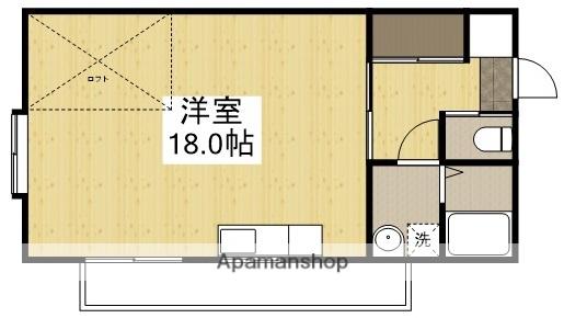 橋本興産第1ビル(ワンルーム/3階)の間取り写真