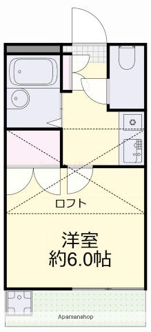 POSISTRY(1K/1階)の間取り写真