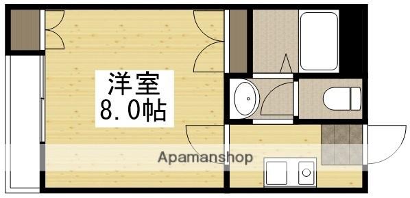 サンビレッジ青江(1K/2階)の間取り写真