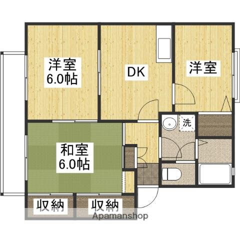 プレシャス・スマイル(3DK/1階)の間取り写真