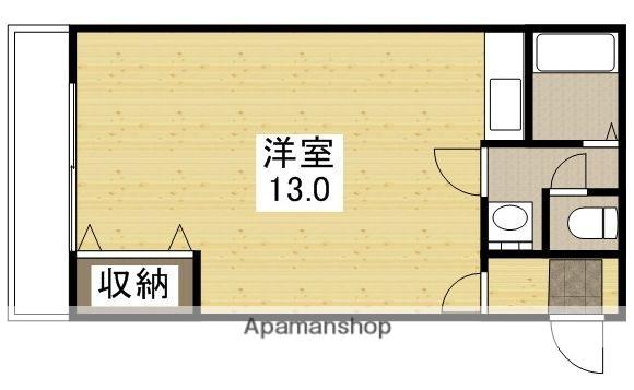 りんごの木Ⅱ棟(ワンルーム/2階)の間取り写真