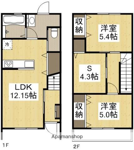 アーバンガーデン(2SLDK/1階)の間取り写真