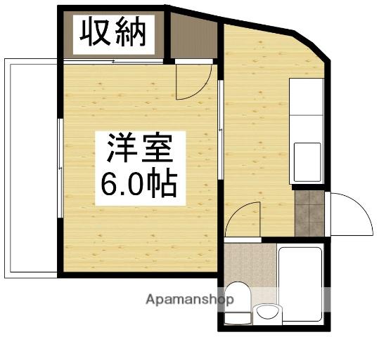 コーポ中山(1K/3階)の間取り写真