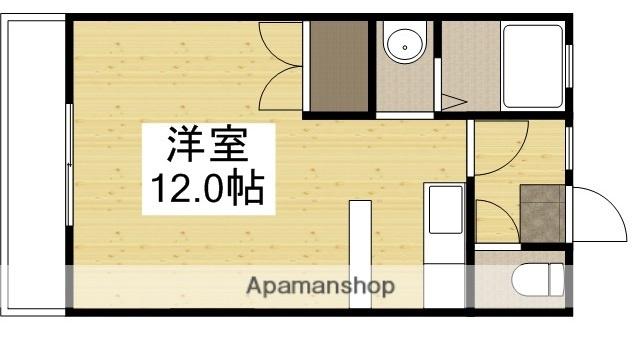 コートダジュールC(ワンルーム/2階)の間取り写真