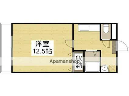 パル98(1K/5階)の間取り写真