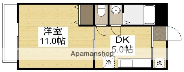 池田ビル(1DK/2階)の間取り写真