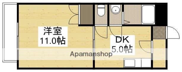 池田ビル(1DK/3階)の間取り写真