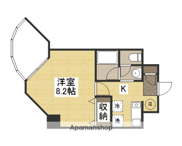 ルシェール(1K/2階)の間取り写真