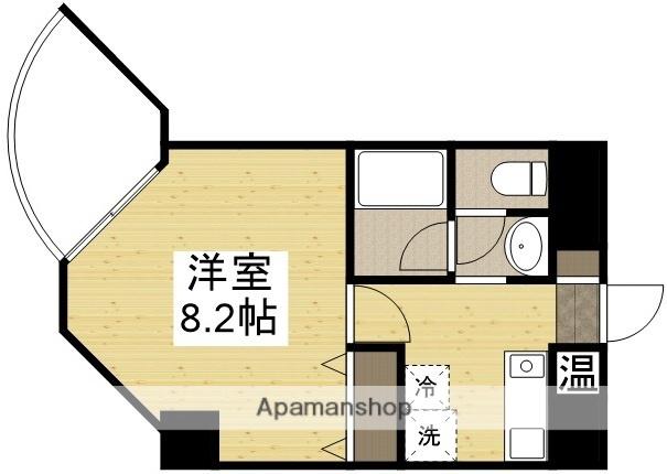 ルシェール(1K/2階)の間取り写真