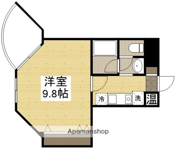 ルシェール(1K/2階)の間取り写真